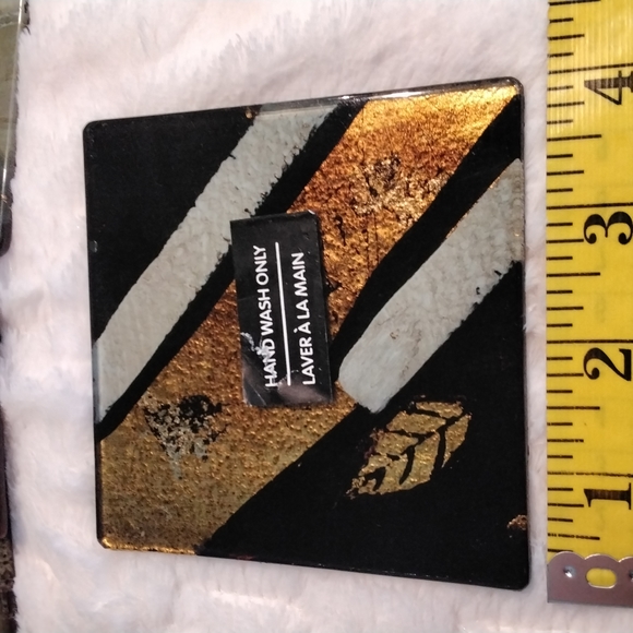 Vintage unique glass coasters, never used - Picture 7 of 8